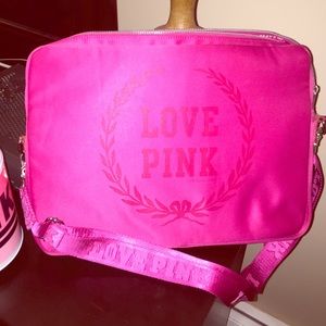Pink Victoria Secret laptop bag !