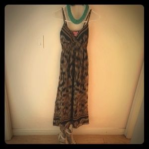 Brown & Black Sexy Dress