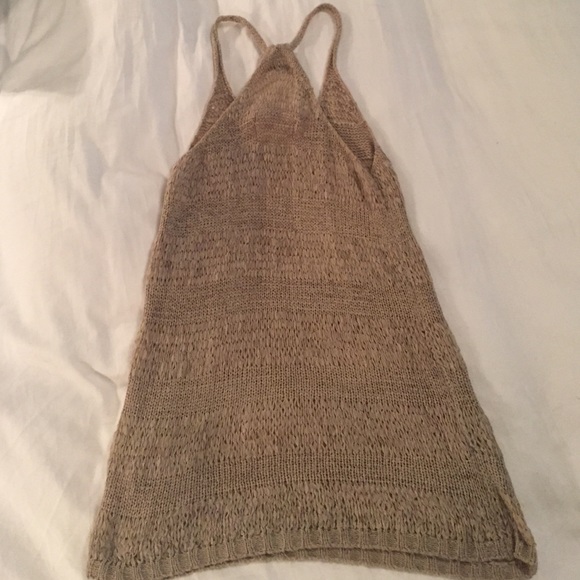 LF Story of Lola Sweater Tank One Size Tunic Coachella Festival Small Neutral - Picture 3 of 4