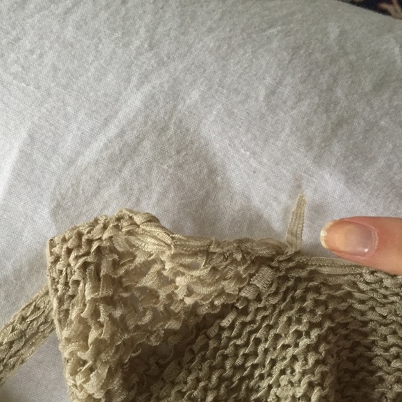 LF Story of Lola Sweater Tank One Size Tunic Coachella Festival Small Neutral - Picture 4 of 4