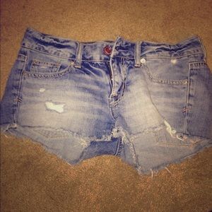 Denim shorts