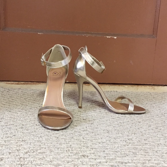 Gold Strap Heels