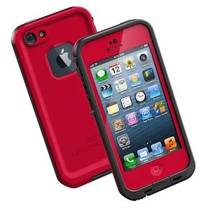 LIFEPROOF Red/Black iPhone 5 case (W/BOX)
