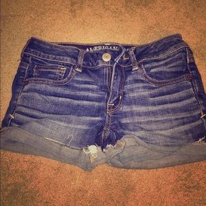 Denim shorts