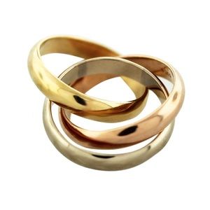 Cartier Tri Color Infinity Ring