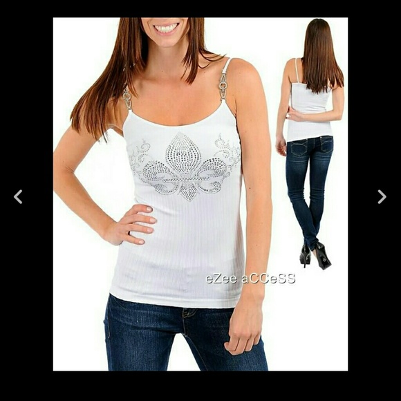 Sexy tank top tattoo rhinestones XS-L new many - Picture 2 of 4