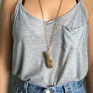 Lucky Brand guitar necklace