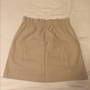 Khaki J Crew Factory Bag Skirt