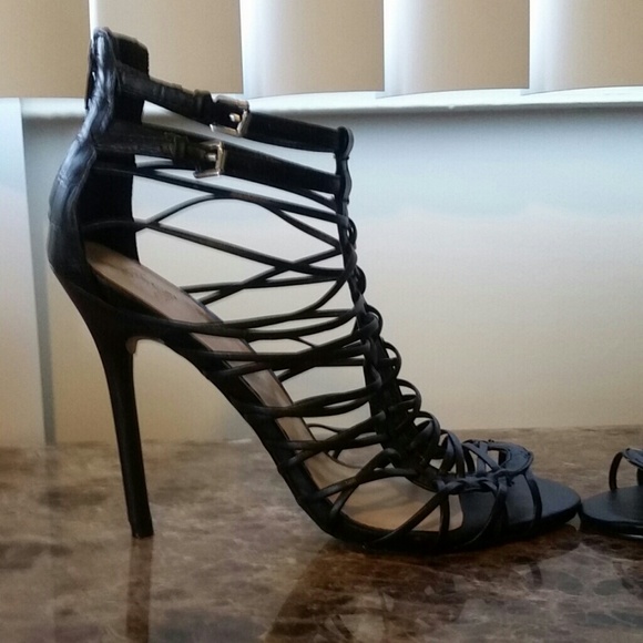 Black Strappy Heels (NWOB)