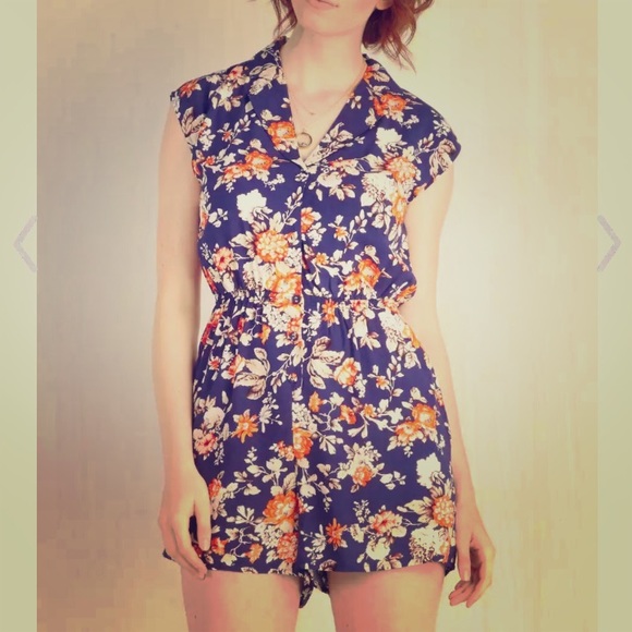 Modcloth Floral Romper