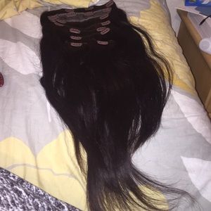 Brown hair extension