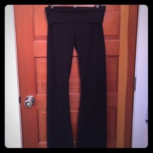 Victoria's Secret yoga pants black fold-over small