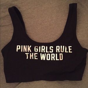 PINK sports bra/shelf bra
