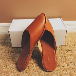 Urban Outfitters Cooperative Leather Mule Flats