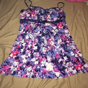 Colorful Floral Dress Bathing Suit 12
