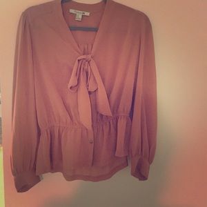 Forever 21 peach long sleeve top