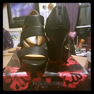 Fergalicious Elsa Black Heels