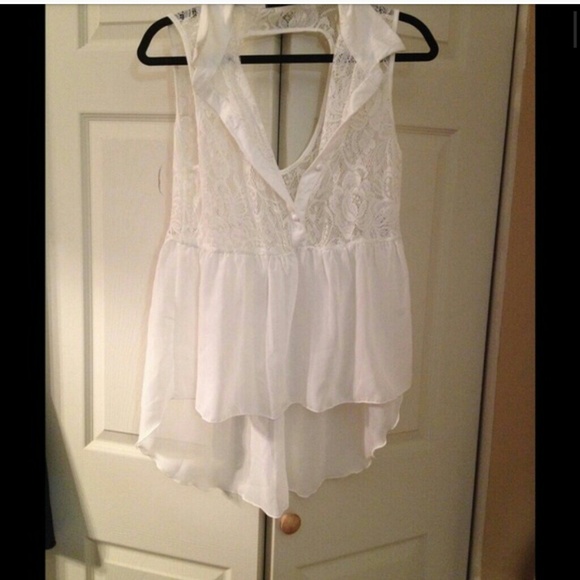 Sheer & Lace baby doll shirt