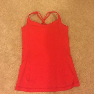 Lululemon like new red tank top