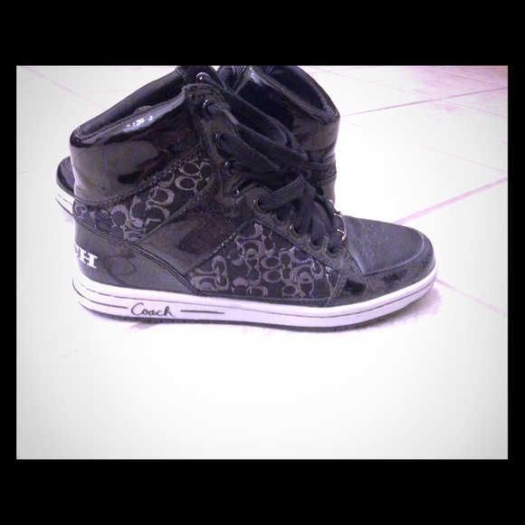 Black Coach Nora Hi-top Sneakers