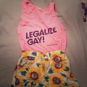 Legalize Gay Hot Pink Tank