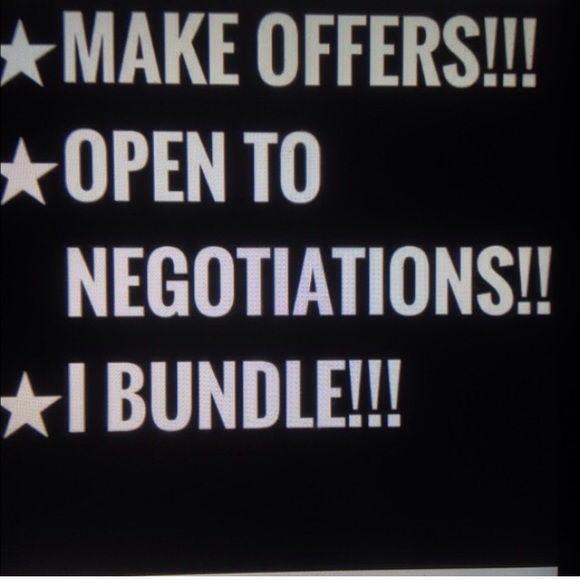 I'm very open to negotiation