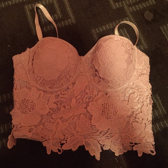 Floral nude corset