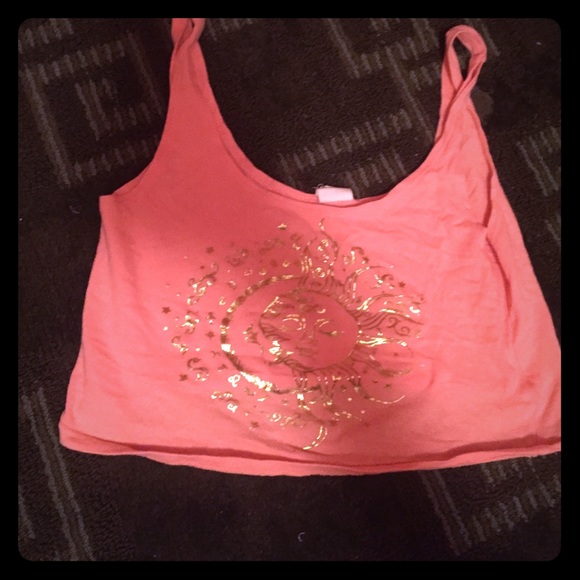 Sun and mood pink crop pacsun