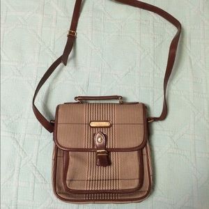 Polo Ralph Lauren Houndstooth and Leather Bag