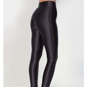American Apparel Black Disco Pants