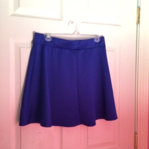 Blue skater skirt