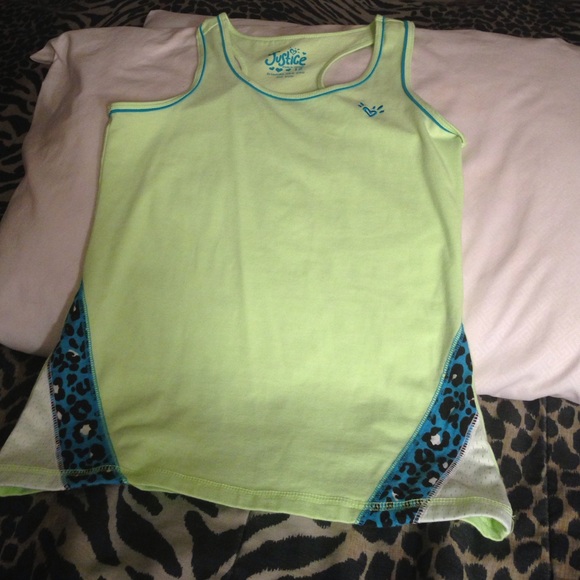 Justice tank top. Like new.