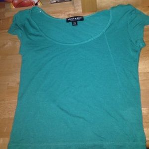 Aqua crop top