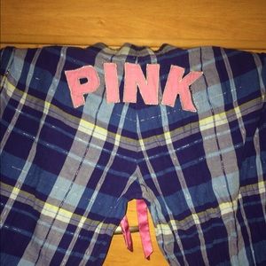 PINK flannel pajama pants