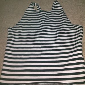black and white striped shirt