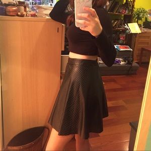 Pleather skirt