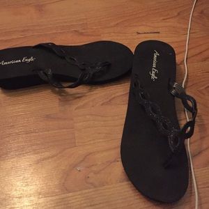 Wedge flip flops