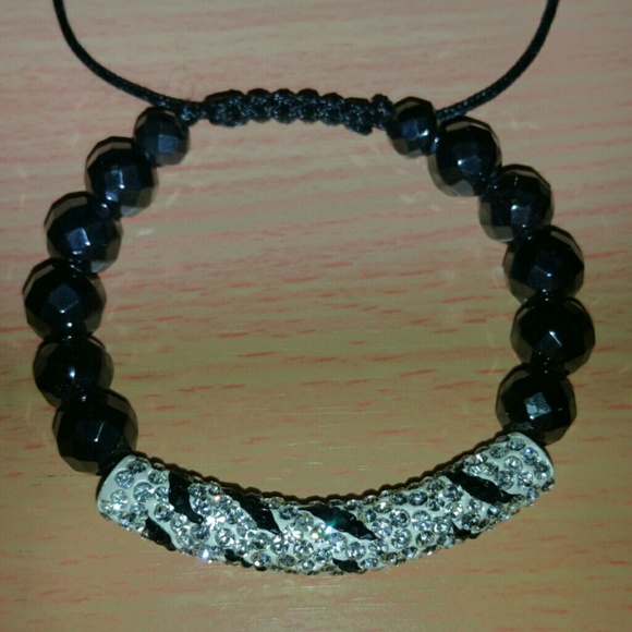 Zebra Hematite Shambala Bracelet