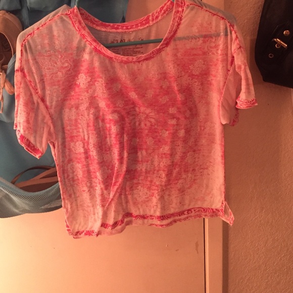 Red bandana crop top