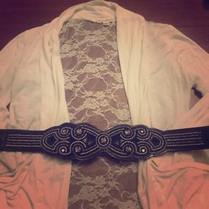 White House Black Market Rhinestone Belt