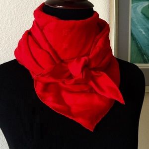 SOLD in my other store AUTH LV RED Scarf 🧣