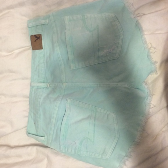 Mint high waisted shorts - Picture 2 of 2