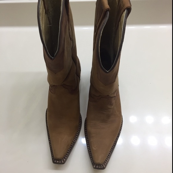 Real leather hard core cowboy boots - Picture 2 of 4