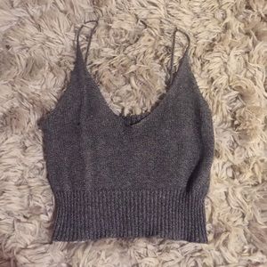 knit Brandy crop top