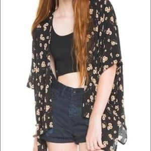 RARE Brandy Melville Sunflower Kimono
