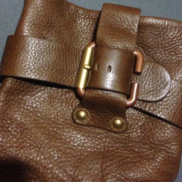 Chloe Booties Brown Leather Wedges With Buckles - Picture 4 of 4