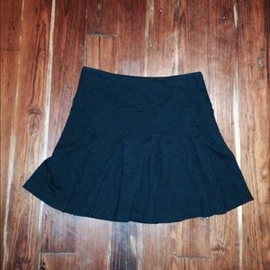 Anthropologie Lux black pleated mini skirt