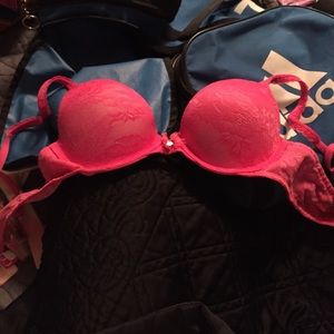 VS hot pink push up bra