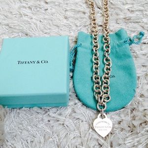 Tiffany & co heart tag necklace