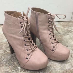 Blush Pink Boots